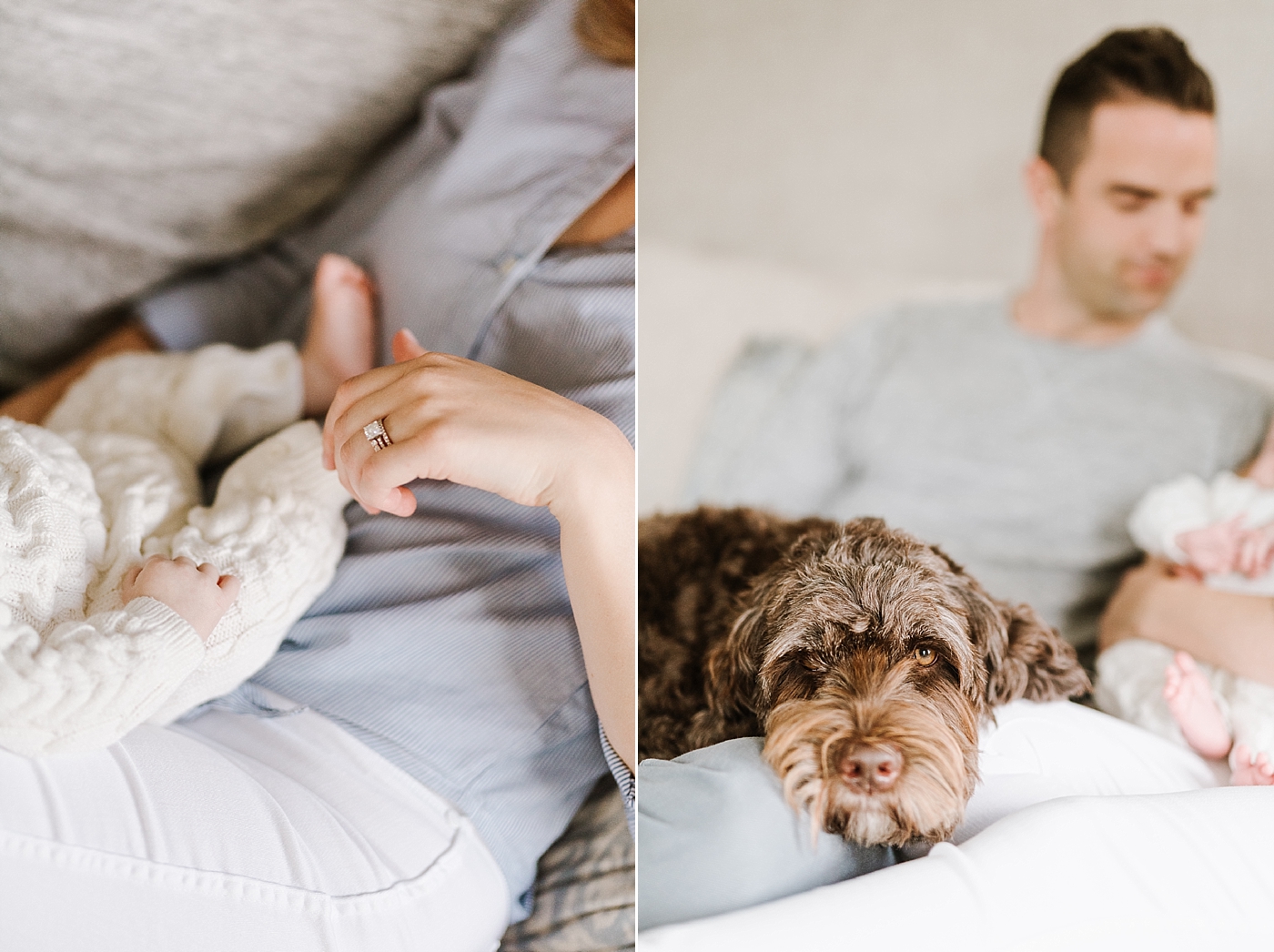 Sweet In Home Lifestyle Newborn Session by Boston Photographer Annmarie Swift