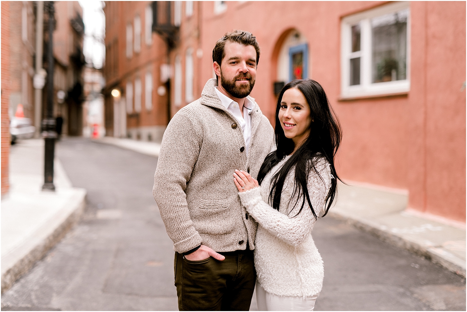 Chic Winter Engagement Session at the North End & Museum of Fine Arts by Boston Wedding Photographer Annmarie Swift