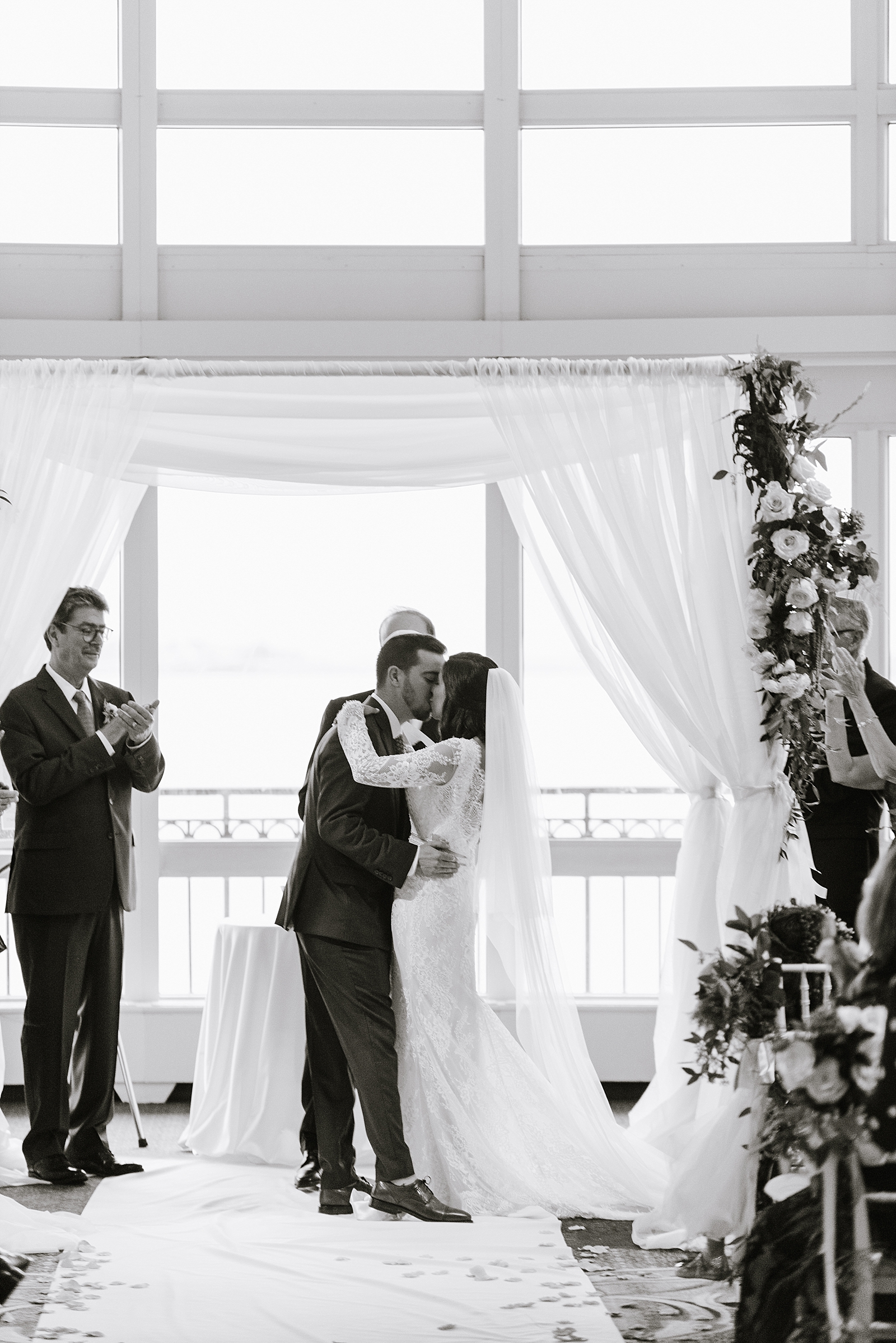 Traditional Jewish Wedding at Boston Harbor Hotel by Boston Wedding Photographer Annmarie Swift