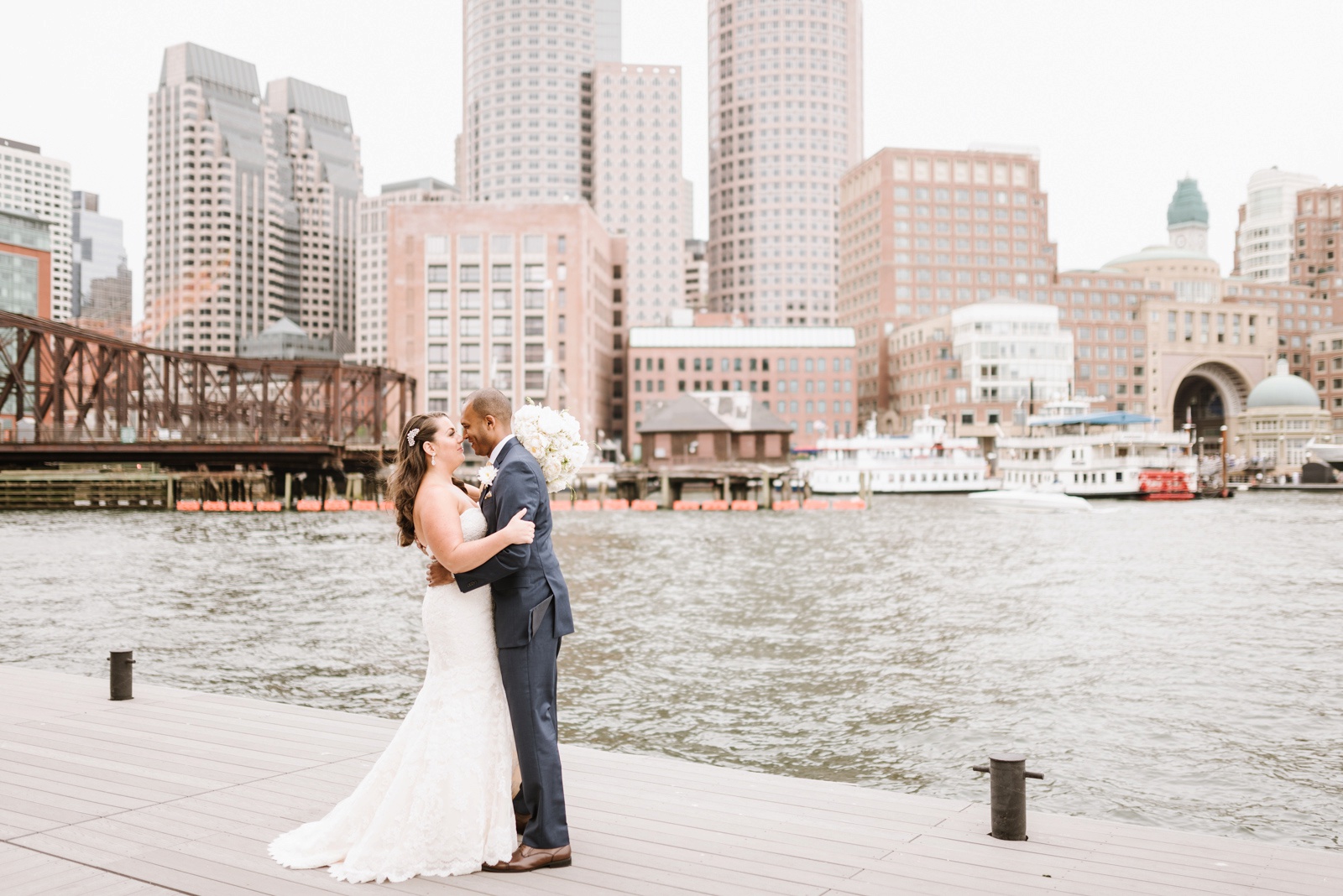 Classic Waterfront Wedding at Boston Hyatt Harbor Hotel by Boston Fine Art Wedding Photographer Annmarie Swift