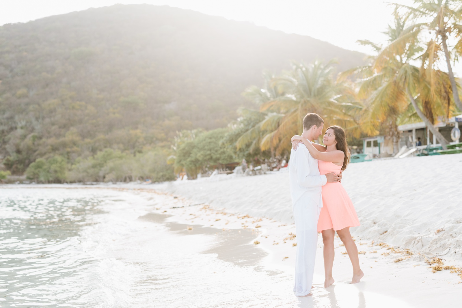 Romantic Tropical Engagement Photos in Jost van Dyke, British Virgin Islands by Boston & Destination Photographer Annmarie Swift