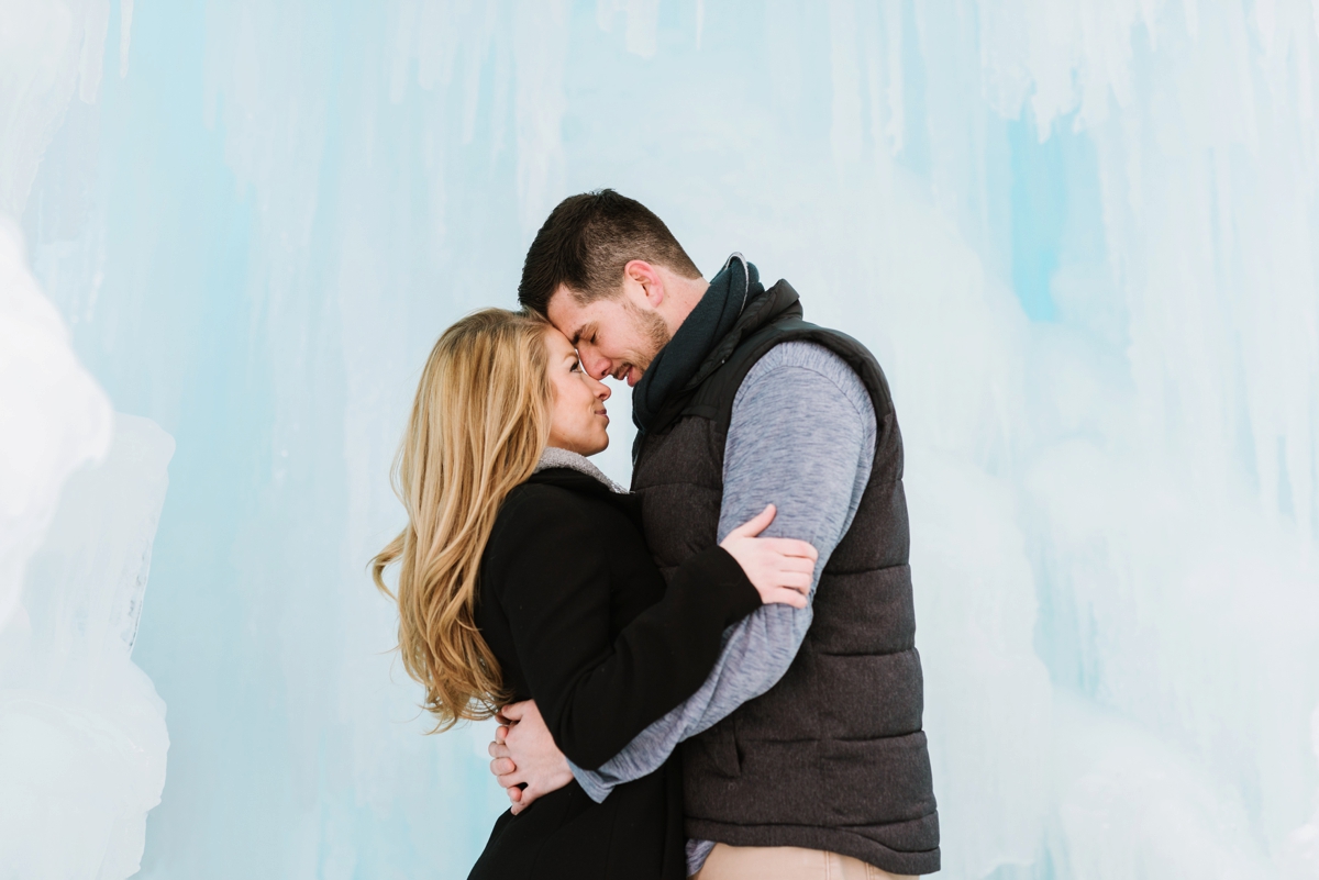 Stunning Ice Castle Engagement Session Photos by Boston Wedding Photographer Annmarie Swift