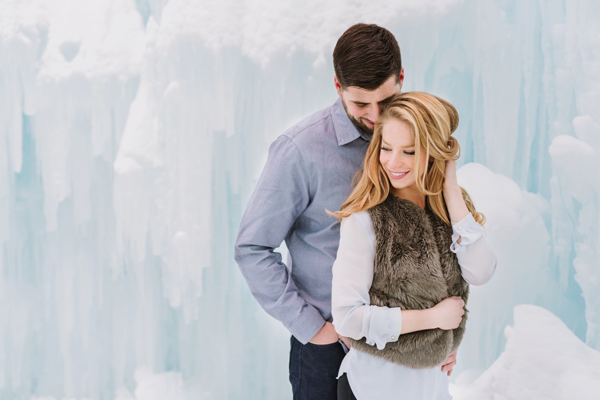 Stunning Ice Castle Engagement Session Photos by Boston Wedding Photographer Annmarie Swift