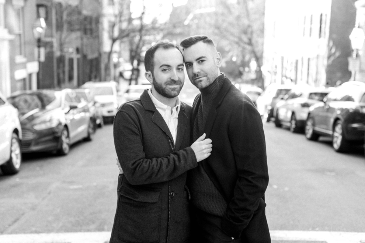 Same Sex Boston Engagement Session at Beacon Hill & the Boston Public Library shot by Boston Wedding Photographer Annmarie Swift