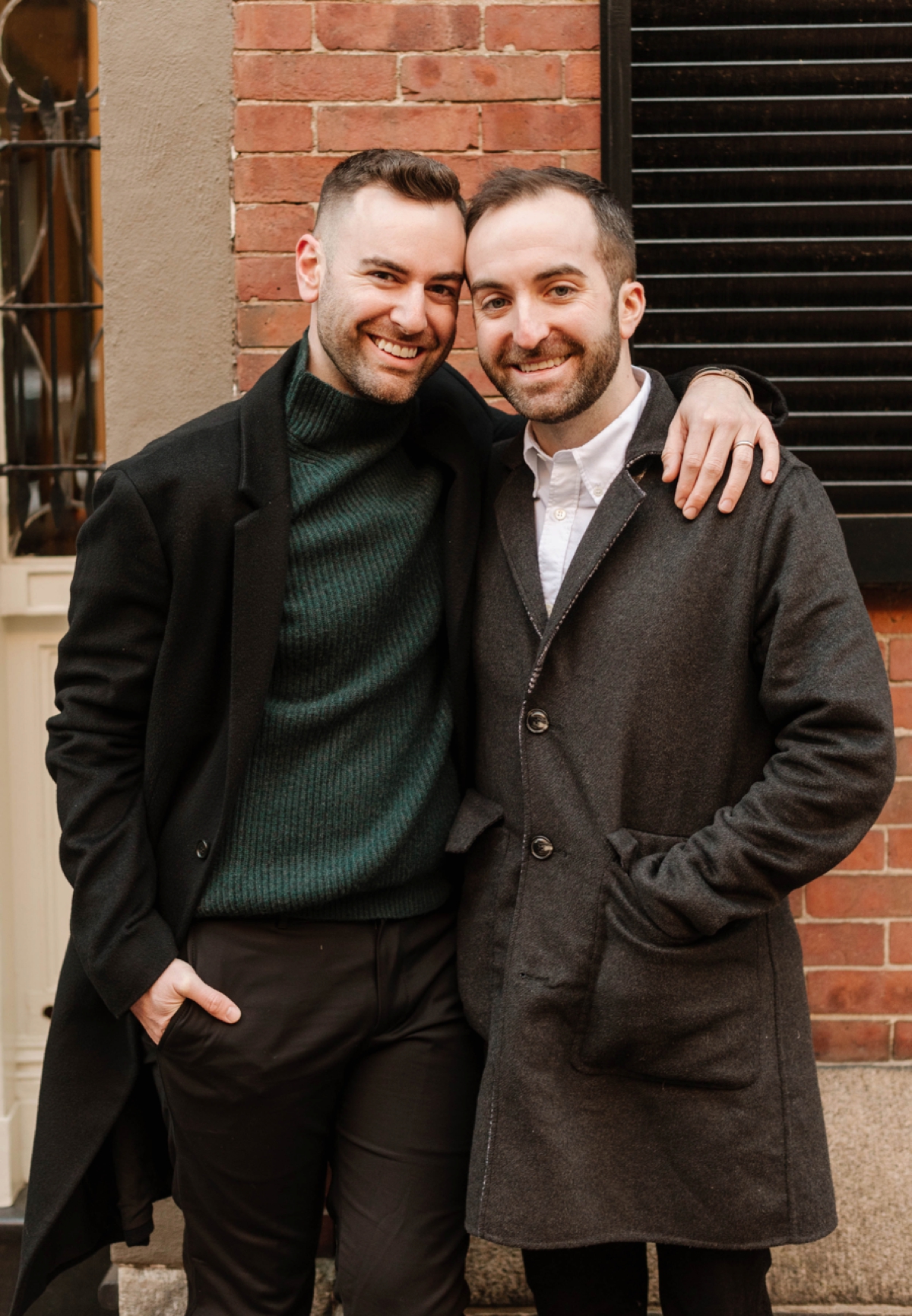 Same Sex Boston Engagement Session at Beacon Hill & the Boston Public Library shot by Boston Wedding Photographer Annmarie Swift