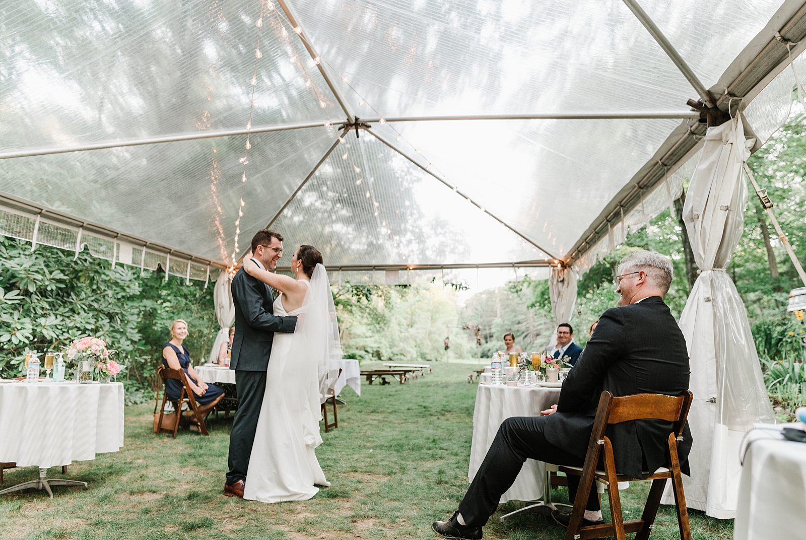 Intimate Backyard Micro Wedding by Boston Wedding Photographer Annmarie Swift
