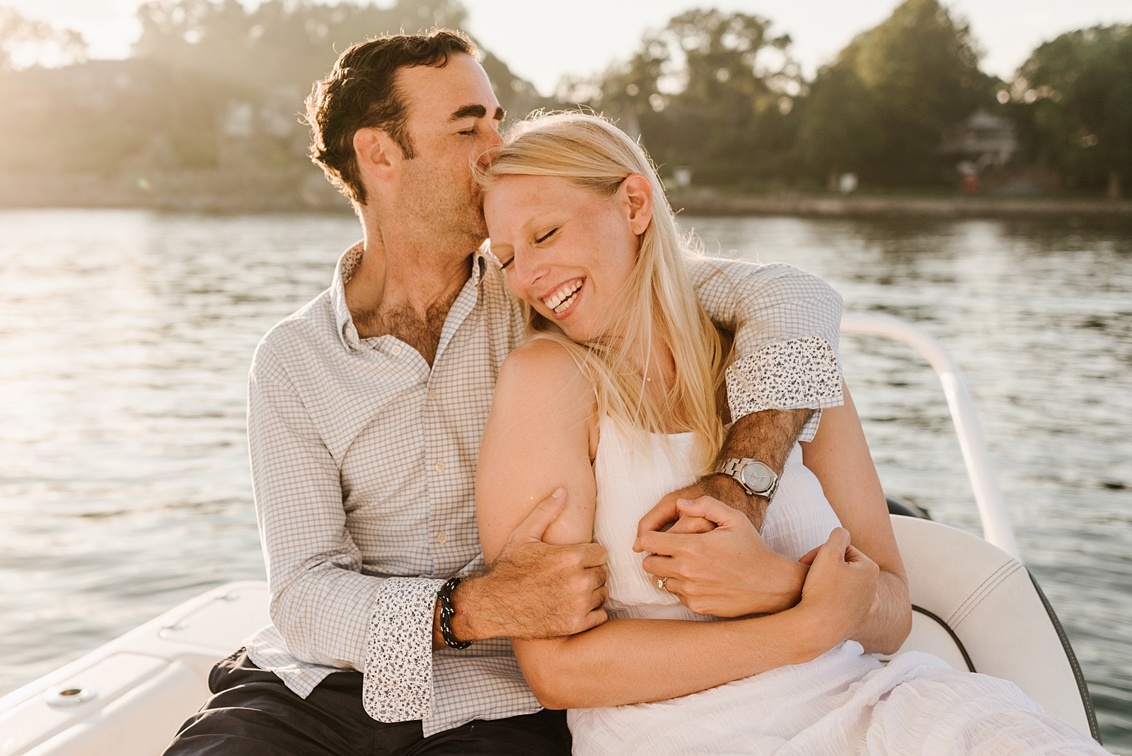Eastern Yacht Club Engagement Session Photos in Marblehead, MA by Boston Wedding Photographer Annmarie Swift