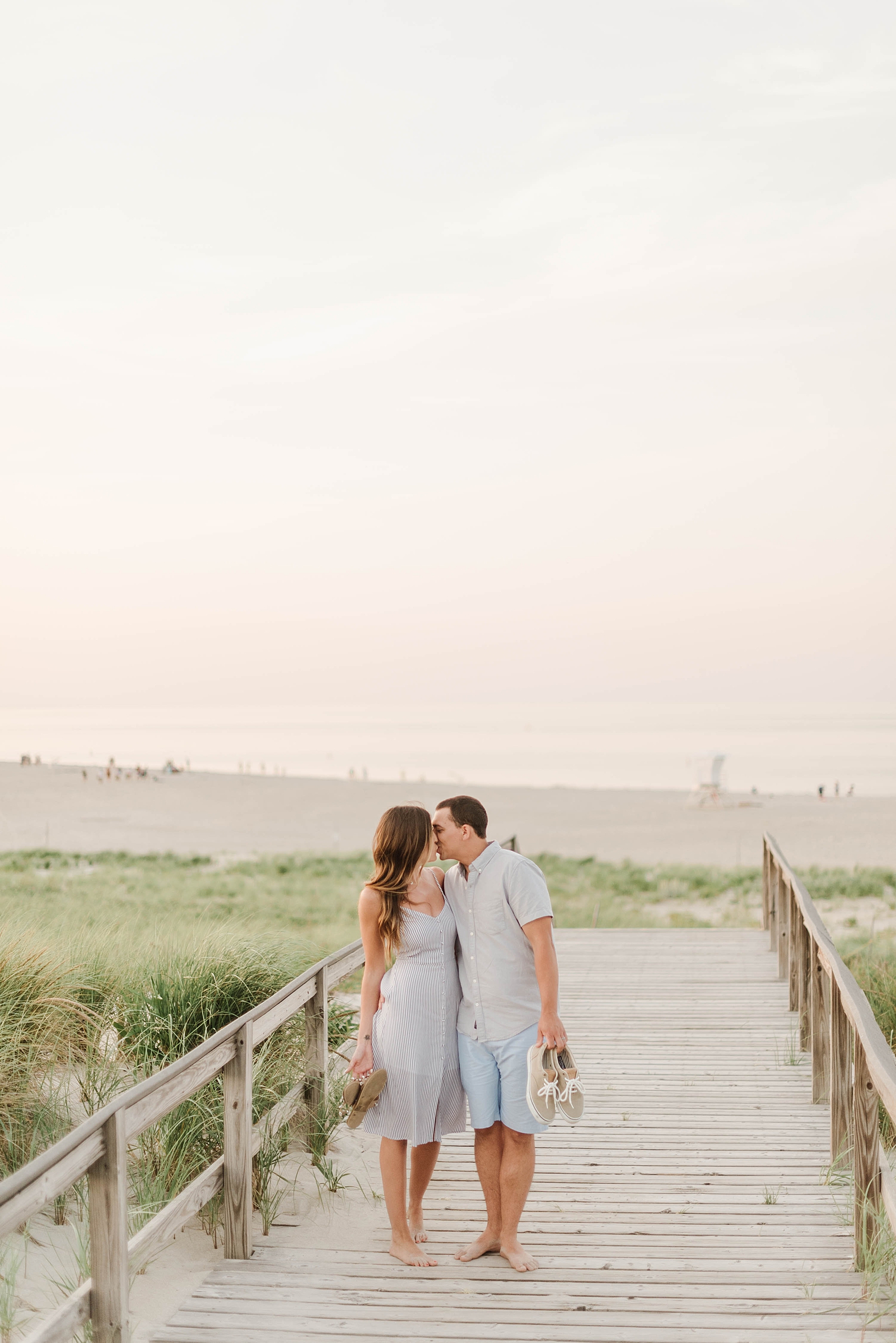 Summer Crane Beach Engagement Session by Boston Wedding Photographer Annmarie Swift